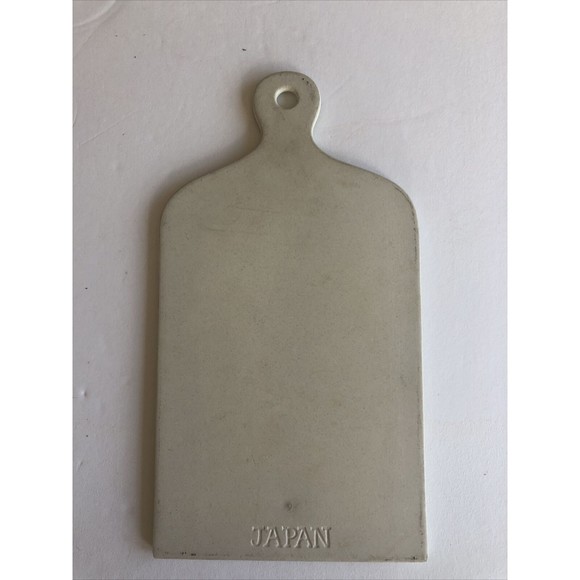 Christmas Tree Ceramic Trivet Cutting Board Vintage Hanging Decor 6 x 12" Japan - Picture 2 of 4